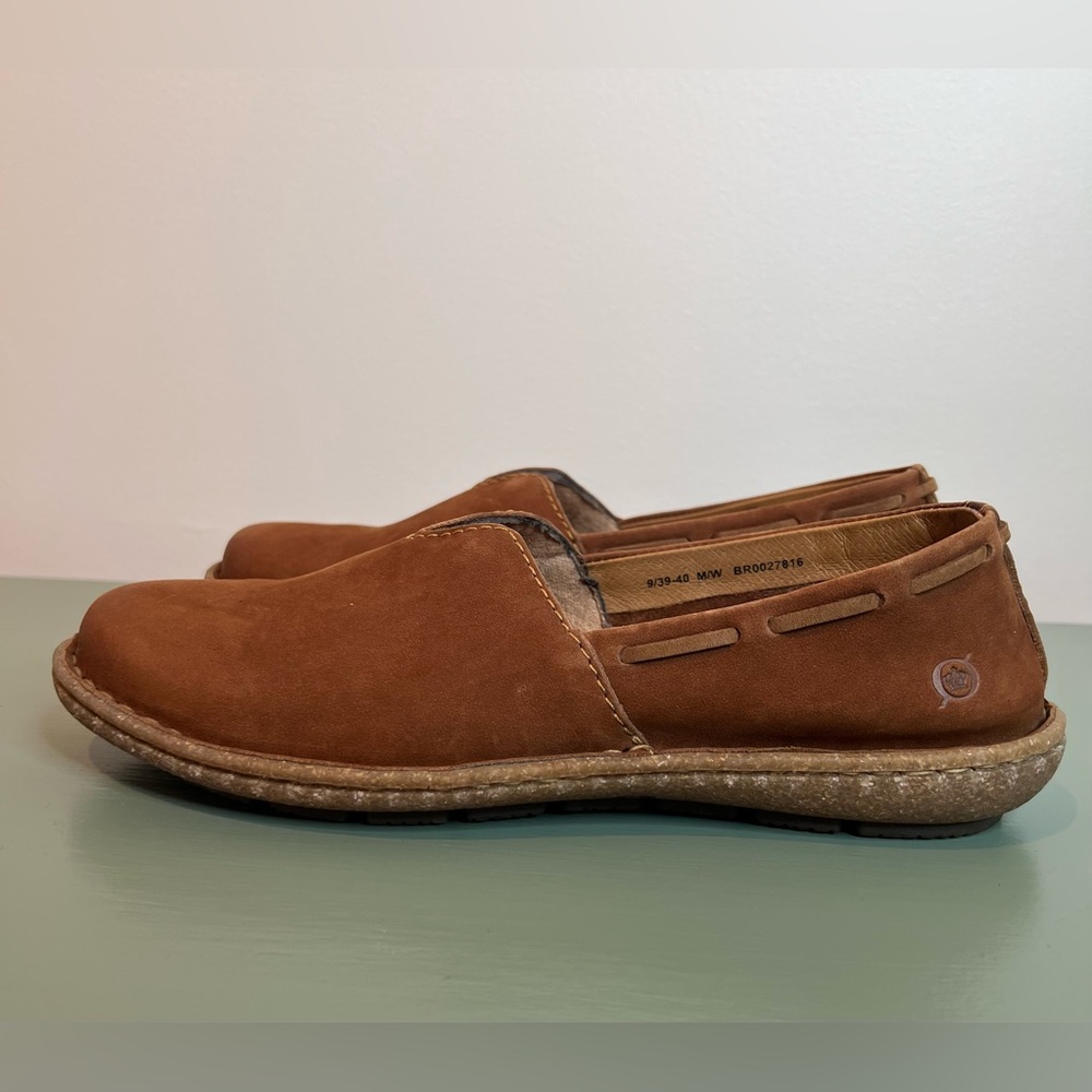 Born Naya Loafers Womens Size 9 Brown Suede Slip On Casual Comfort Shoes - Picture 6 of 8